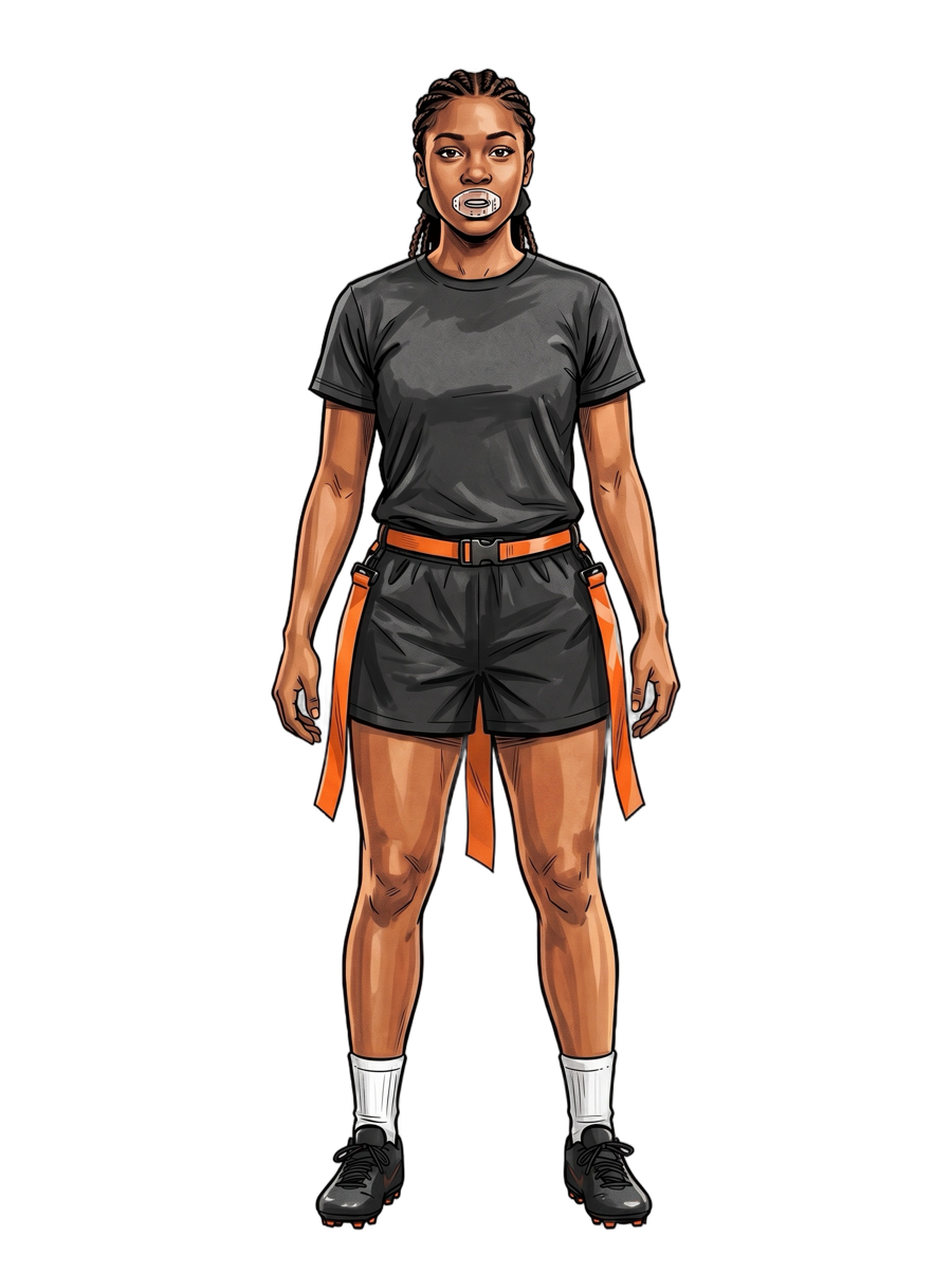 Player wearing all required equipment