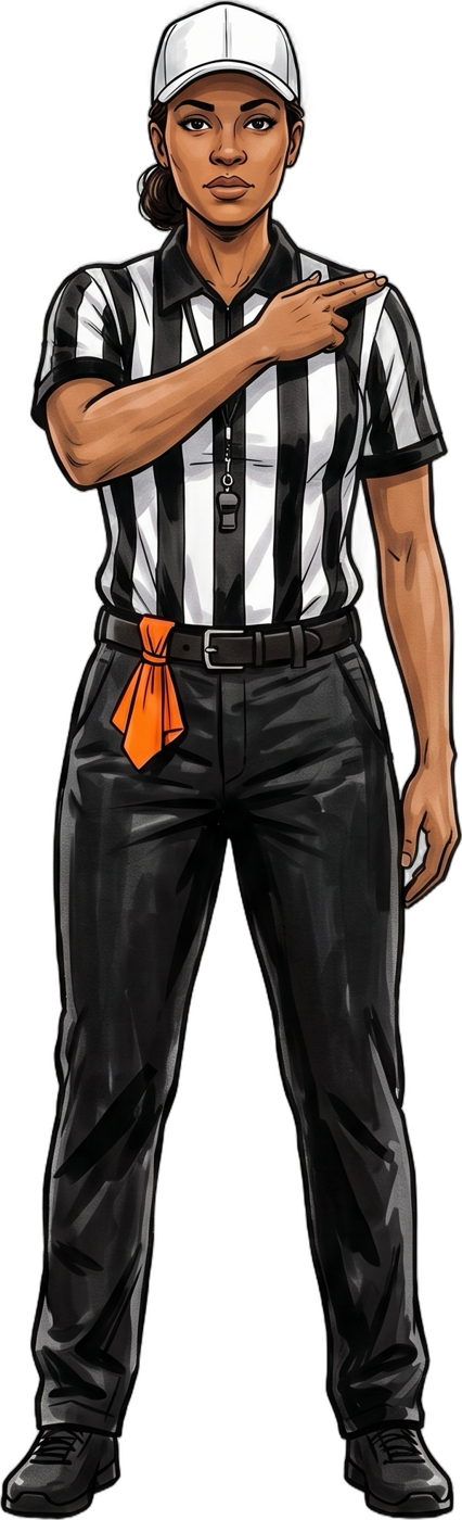 Referee signal 27: illegal kick