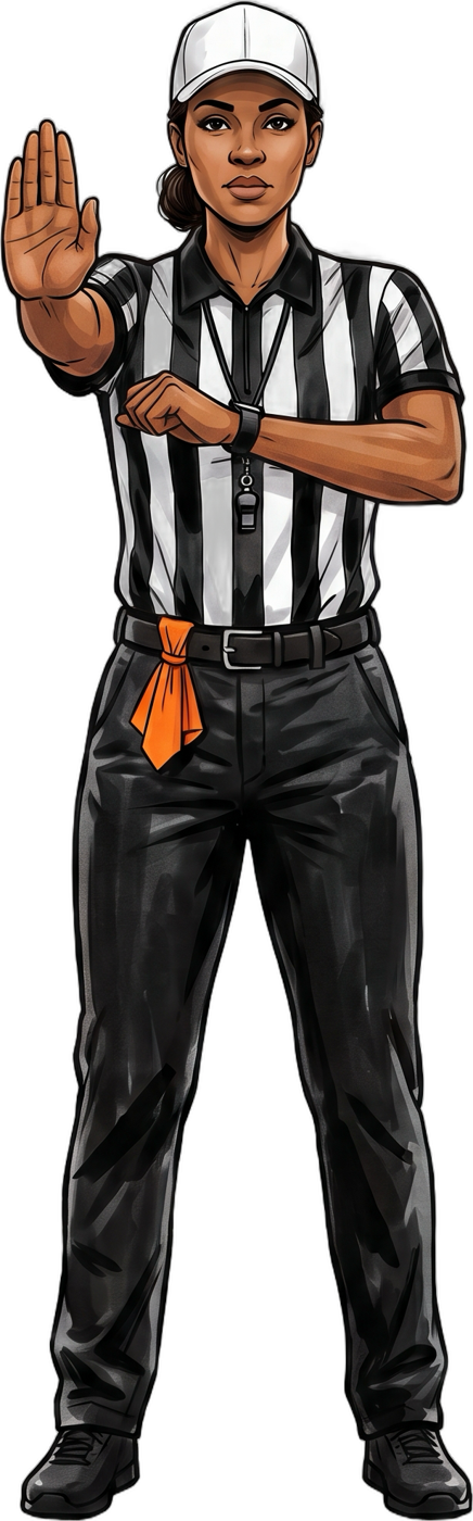 Referee signal 34: illegal block